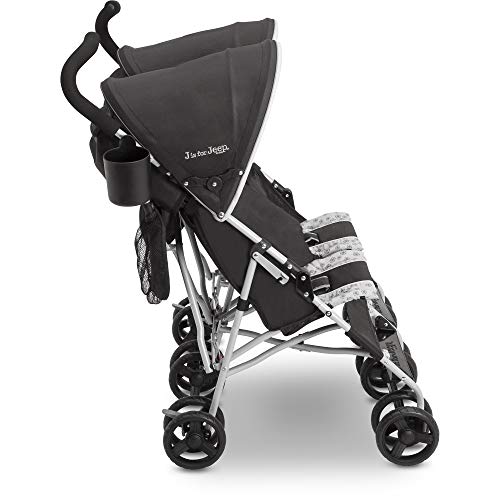 Jeep Scout Double Stroller, Lunar Burgundy