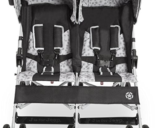 Jeep Scout Double Stroller, Lunar Burgundy