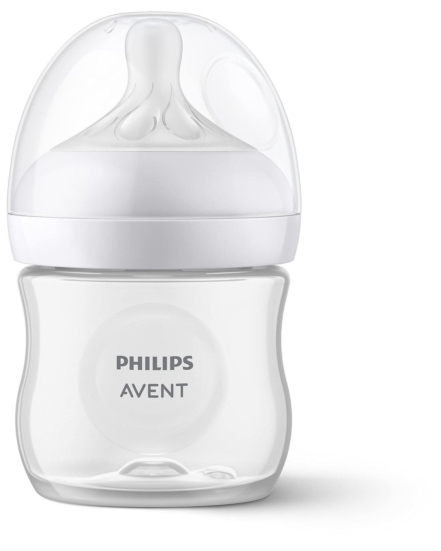 Philips AVENT Natural Baby Bottle with Natural Response Nipple, Clear, 4oz, 4pk, SCY900/04