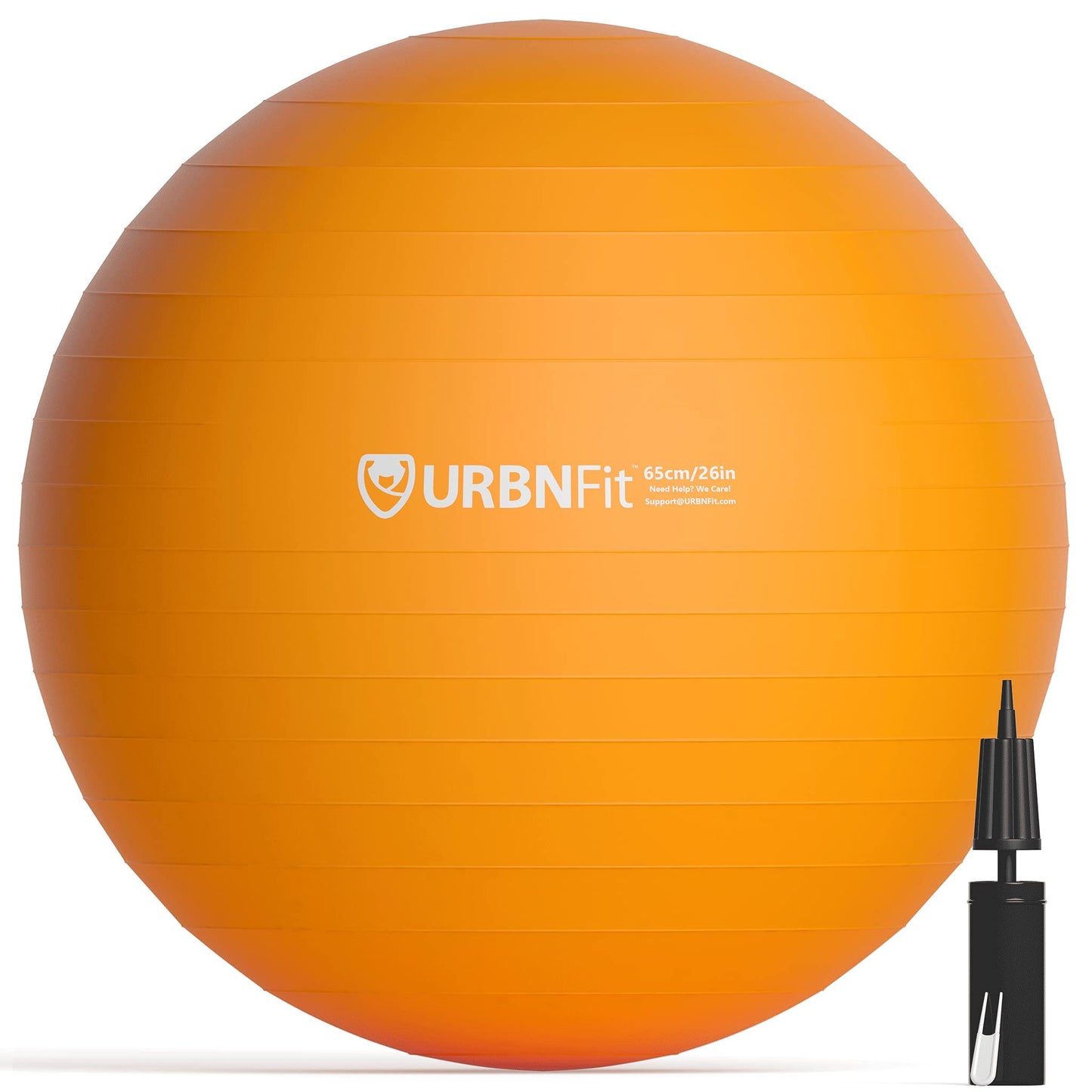 URBNFit Exercise Ball - Yoga Ball in Multiple Sizes for Workout, Pregnancy, Stability - Anti-Burst Swiss Balance Ball w/Quick Pump - Fitness Ball Chair for Office, Home, Gym