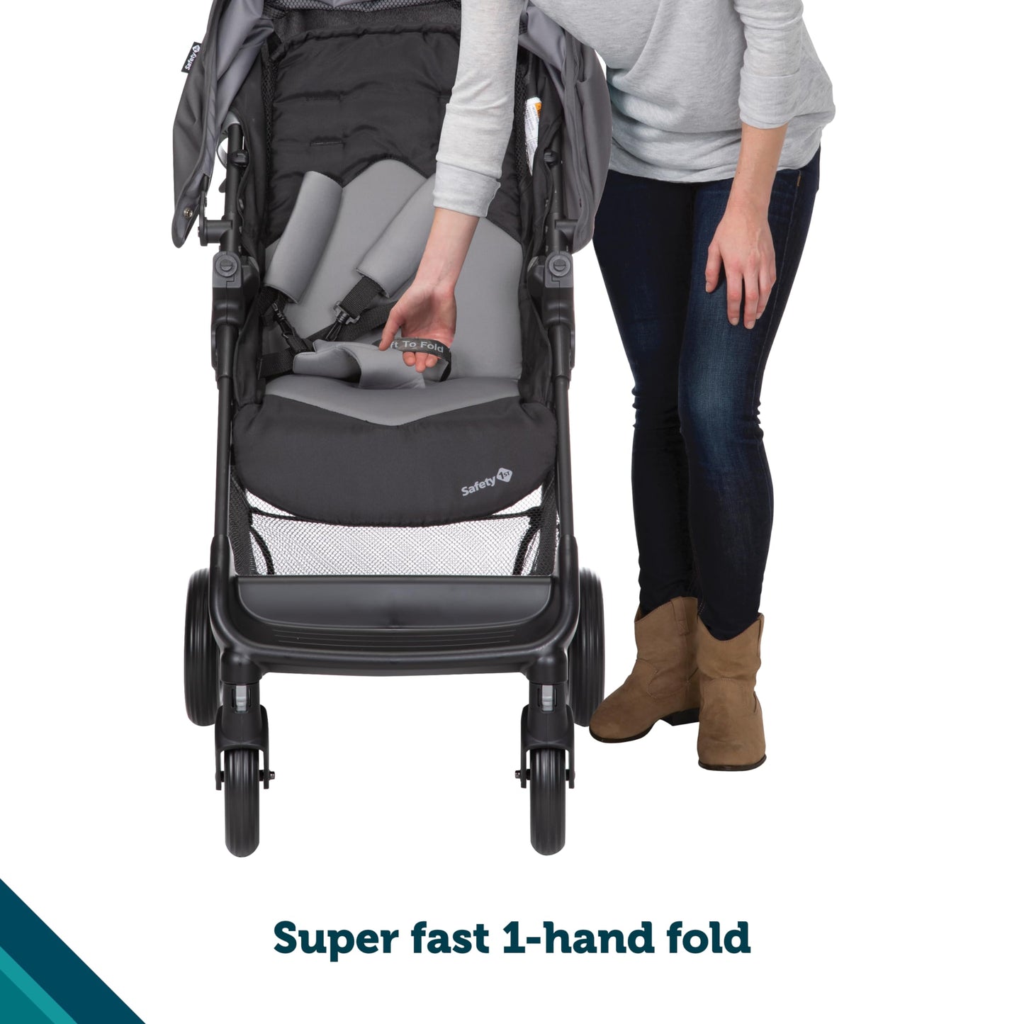 Safety 1st Smooth Ride Travel System Stroller and Car Seat OnBoard 35 LT - Efficient Infant Car Seat Stroller and Infant Car Seat and Stroller Combo, Monument