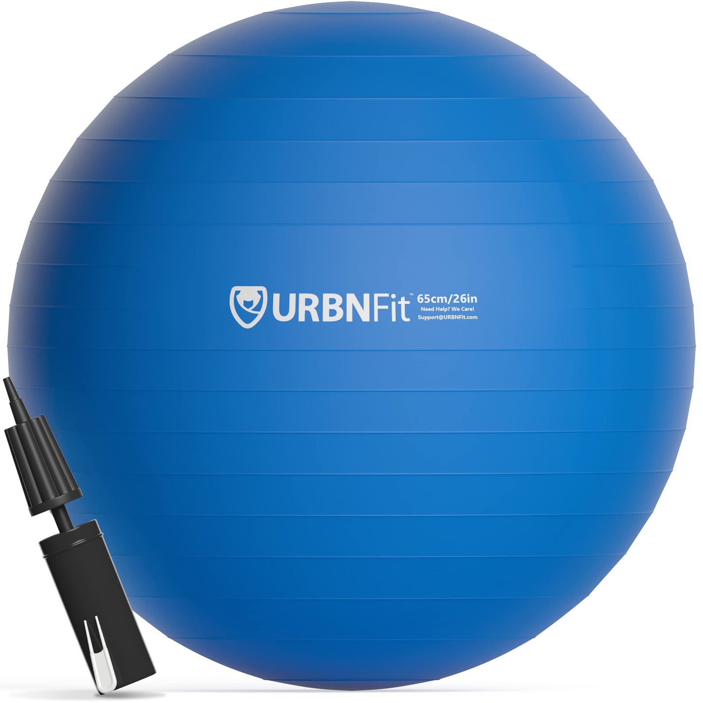 URBNFit Exercise Ball - Yoga Ball in Multiple Sizes for Workout, Pregnancy, Stability - Anti-Burst Swiss Balance Ball w/Quick Pump - Fitness Ball Chair for Office, Home, Gym