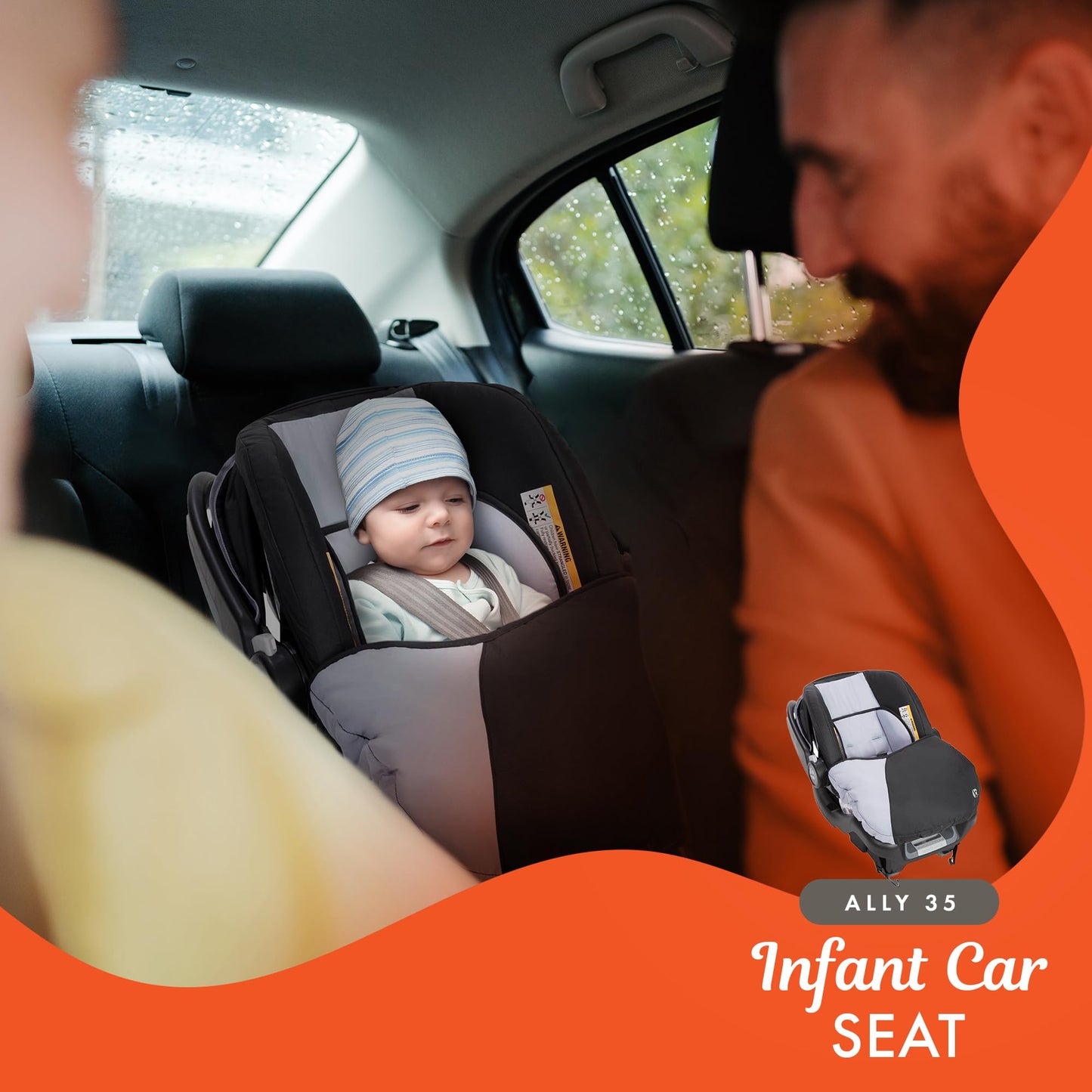 Baby Trend Sit N Stand Easy Fold Travel Double Baby Stroller and 2 Single Infant Car Seats Travel System with Safety Harnesses and Cover, Magnolia