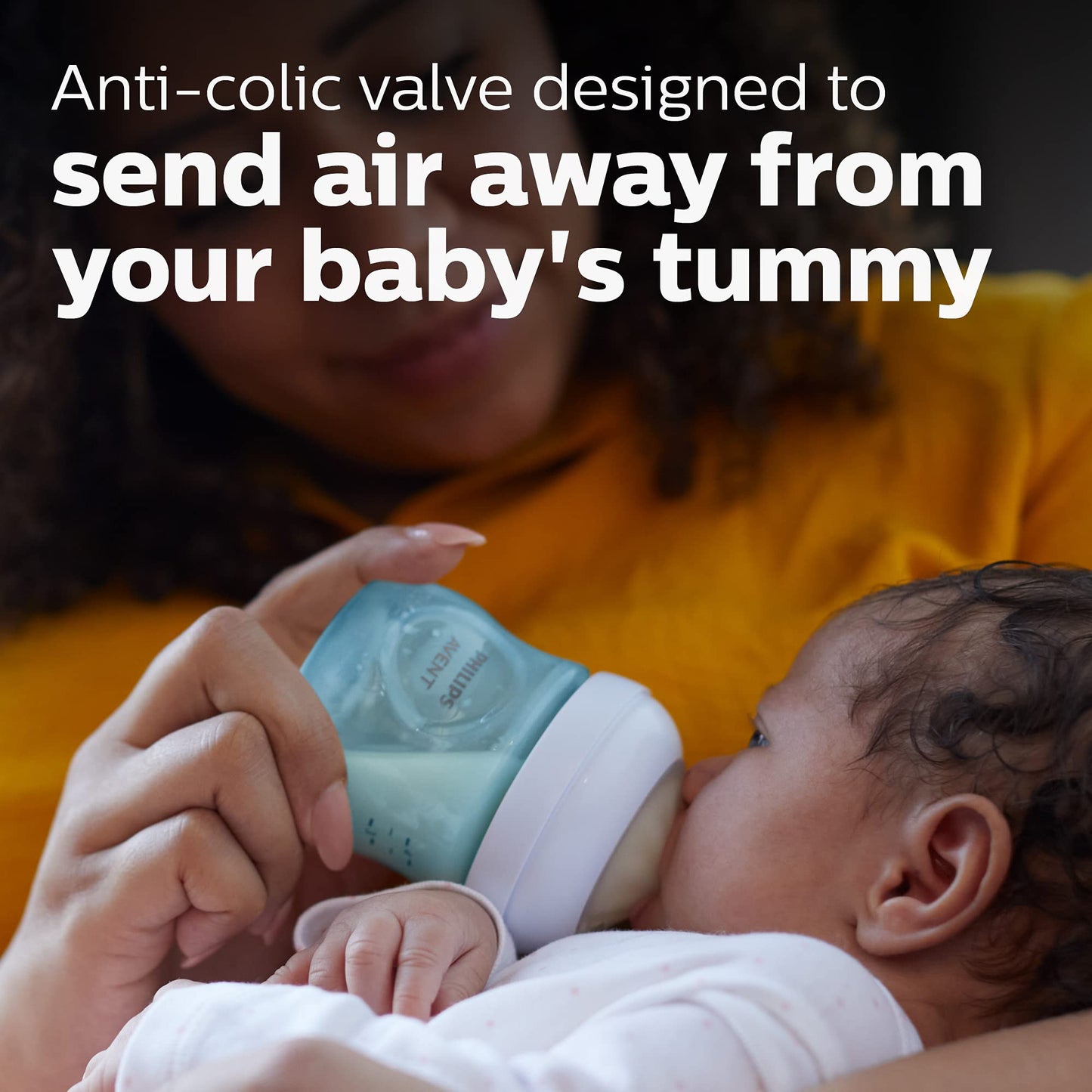 Philips AVENT Natural Baby Bottle with Natural Response Nipple, Clear, 4oz, 4pk, SCY900/04