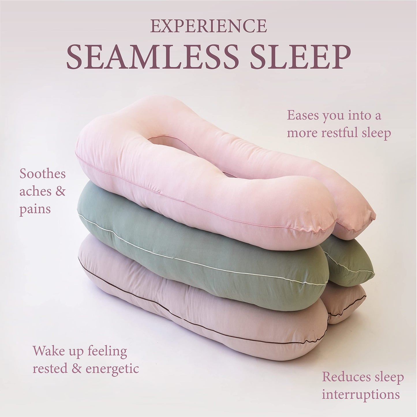 Pharmedoc Pregnancy Pillows, U-Shape Full Body Pillow -Removable Cover Jumbo Size - Grey - Pregnancy Pillows for Sleeping - Body Pillows for Adults, Maternity Pillow and Pregnancy Must Haves