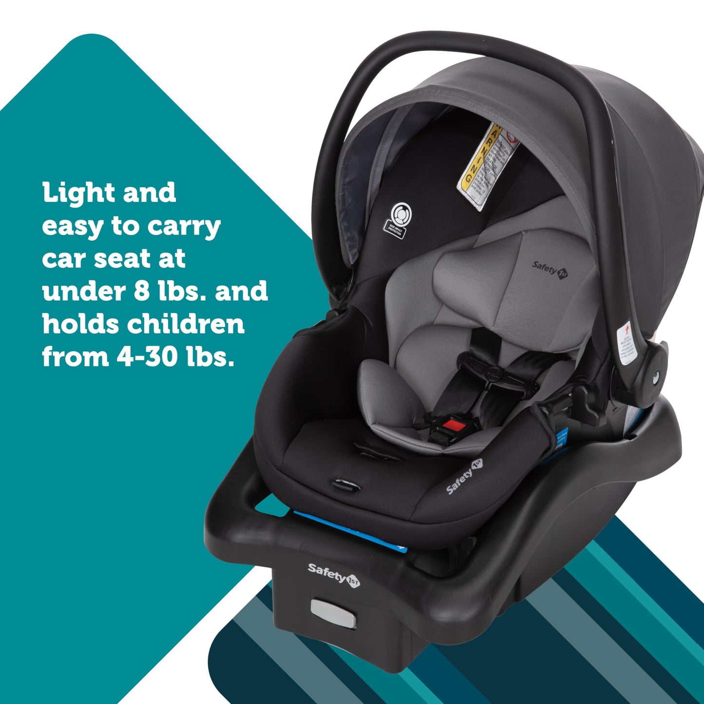 Safety 1st Smooth Ride Travel System Stroller and Car Seat OnBoard 35 LT - Efficient Infant Car Seat Stroller and Infant Car Seat and Stroller Combo, Monument