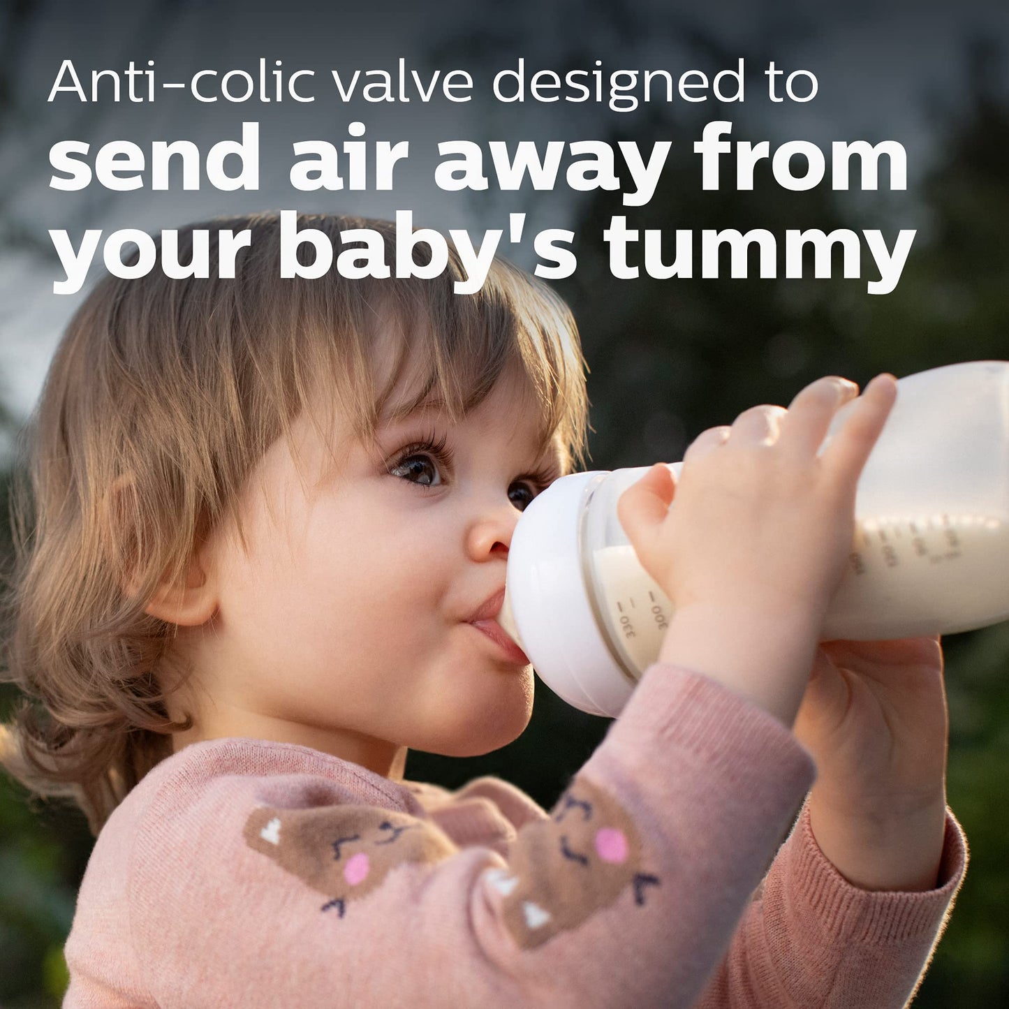 Philips AVENT Natural Baby Bottle with Natural Response Nipple, Clear, 4oz, 4pk, SCY900/04